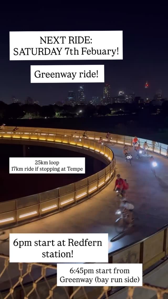 After-dark loop on the Greenway